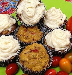 Meatless Luscious Fun, Spiced Tomato Cupcakes