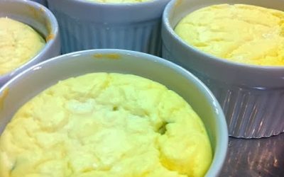 Creamy Shallot and Manchego Soufflés