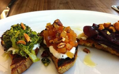 Toast is HOT! Sautéed Pears on Warm Goat Cheese TOAST