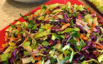 Slaw + Purple Cabbage = Perfection
