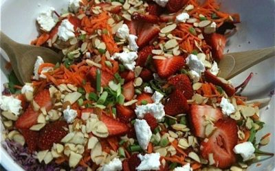 Mostly Meatless – SPRING Strawberry Jam Salad