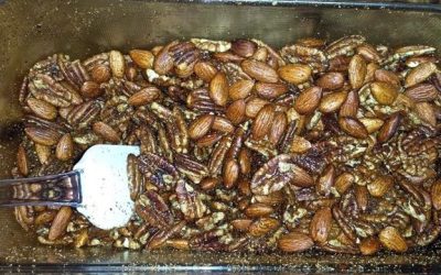 Pepper Popped and Roasted Nuts