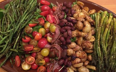 Spicy Tuesday – Warm Roasted Veggie Salad with Herbed Mustard Dressing – Italian Seasoning