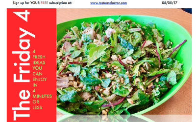 Friday Four 050517: Happy Cinco de Mayo! Arugula and Radicchio Salad with Mole Vinaigrette