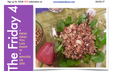 Friday Four 052617: Mediterranean Quinoa Salad