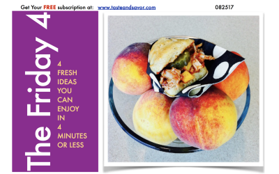 Friday Four 082517 – Cornbread Sliders with Peach BBQ