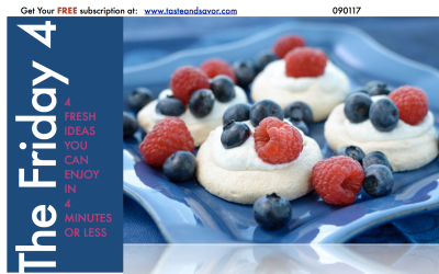 Friday Four 090117: Crunchy Meringues  with Fresh Berries
