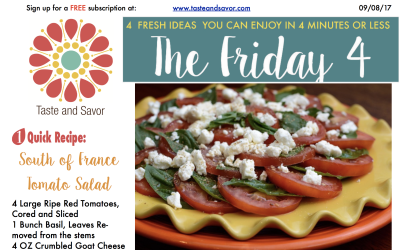 Friday Four 090817: South of France Tomato Salad