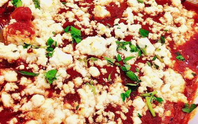 Spicy Tuesday – Greek Baked Fish with Feta and Tomatoes – Oregano