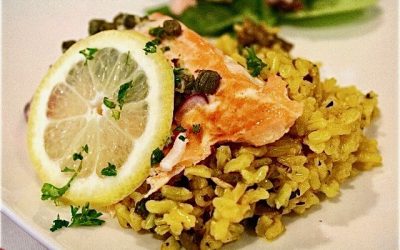 Friday Four 031618: Roasted Salmon with Lemon Caper Sauce