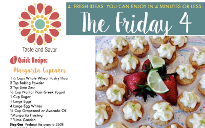 Friday Four 041618: Spring is Here! Margarita Cupcakes