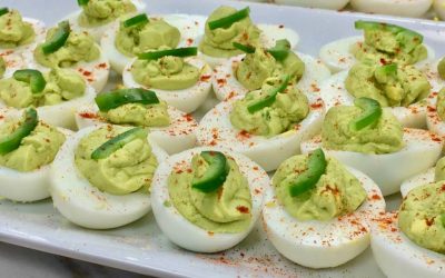 Spicy Tuesday – Guacamole Stuffed Eggs – Smoked Paprika