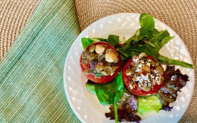 Spicy Tuesday – Mediterranean Style Stuffed Tomatoes – Basil