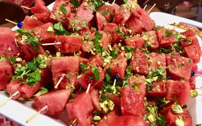 Spicy Tuesday – Melon Skewers with Asian Lime Dressing – Mint