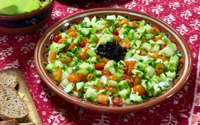 Spicy Tuesday 081418 – Summer Fresh Greek Veggie Dip – Dill