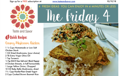 Friday Four 101918: Creamy Mushroom Chicken