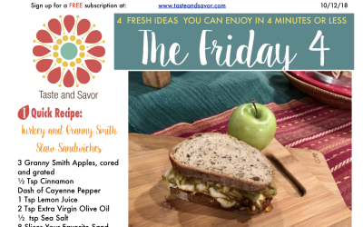 Friday Four 101218: Turkey and Granny Smith Slaw Sandwiches