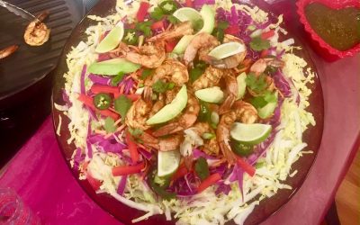 Spicy Tuesday – Happy Galantines Day! Cocoa Rubbed Shrimp Salad with Cilantro