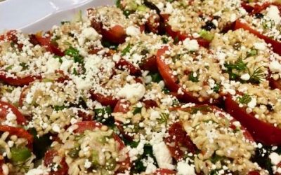 Spicy Tuesday – Ancient Grains Stuffed Tomatoes – Basil