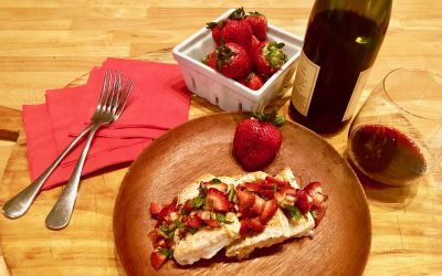 Drink Wine and Get Organized for Spring! Seven Minute Salmon with Strawberry Salsa