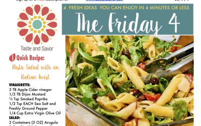 Friday Four 051719:Pasta Salad with an Italian Twist