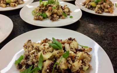 Spicy Tuesday – 7 Layer Quinoa, Butternut Squash and Apple Salad – Parsley