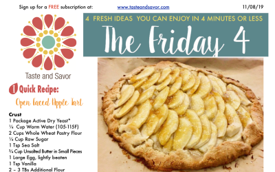 Friday Four – EASY Apple Tart for the Holiday Table – 110819