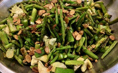 Spicy Tuesday – Artichokes, Green Beans and Asparagus with Almonds