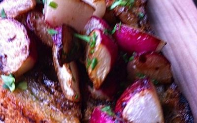 Spicy Tuesday – Roasted Radish Toast – Parsley