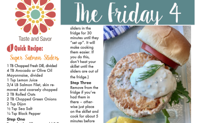 Friday Four 040320: Super Salmon Sliders