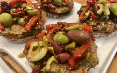 Spicy Tuesday – Mediterranean Inspired Lentil Burgers with Rustic Olive Salsa for DAD – Parsley