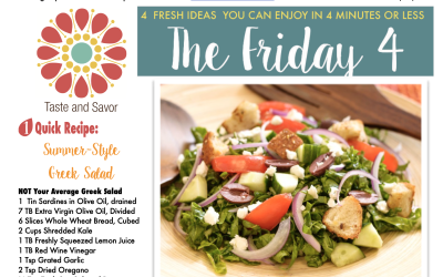 Friday Four – Not Your Average Greek Inspired Salad – 081420