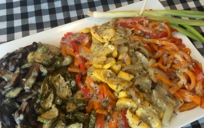 Spicy Tuesday – Grilled Summer Veggies with Lemon Tarragon Dressing