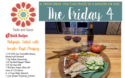 Friday Four – Antipasto Salad with Tomato Basil Dressing – 091920