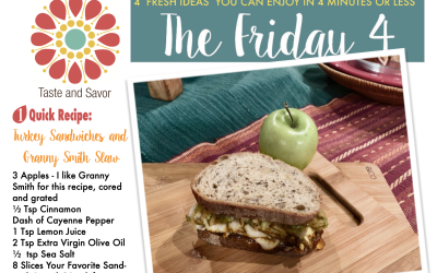 Friday Four – Leftover Turkey Sandwiches with Apple Slaw  – 112720