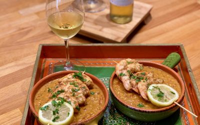 Red Lentil and Butternut Squash Soup with Garam Masala Roasted Shrimp and The Golden Wines of Bordeaux