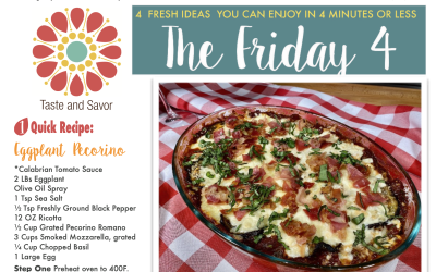 Friday Four – Eggplant Pecorino to Warm Up Winter – 120420