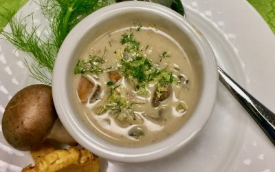 Spicy Tuesday – Roasted Mushroom Soup – Dill