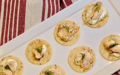Spicy Tuesday – Smoked Trout Rice Crisps – Dill