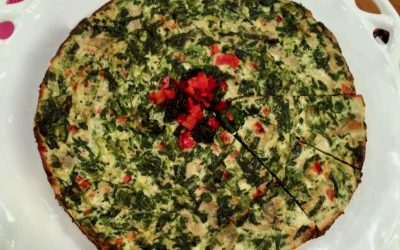 Spicy Tuesday – Baked Spinach and Artichoke Frittata – Basil