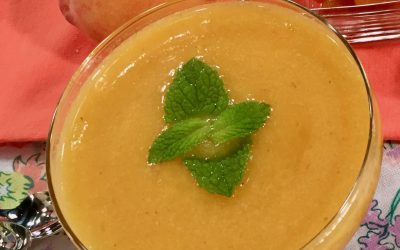 Spicy Tuesday Chilled Peach Soup – Mint