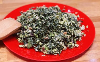 Spicy Tuesday – Kale and Brussels Salad – Red Pepper Flakes