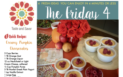 Friday Four – Easy, Dreamy, Creamy Pumpkin Cheesecakes – 111221