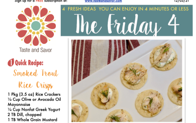 Friday Four – Smoked Trout Rice Crisps – 120321