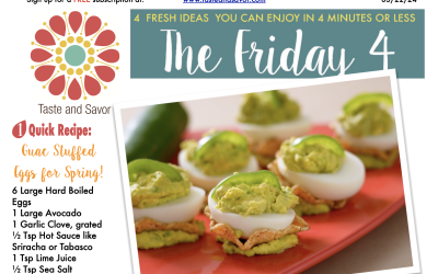 Friday Four – Spring Stuffed Guac Deviled Eggs – 032224