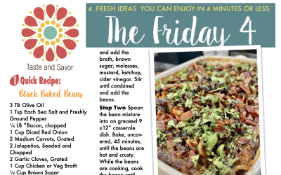 Friday Four – Black Baked Beans with Bacon – 053124