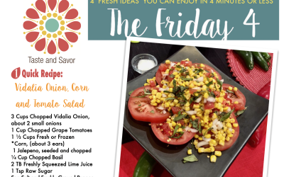 Friday Four – Vidalia Onion, Corn and Tomato Summer Salad – 071224