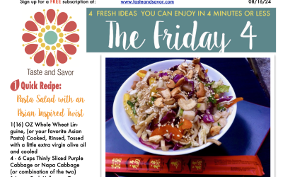 Friday Four – Pasta Salad with an Asian Inspired Twist – 081624