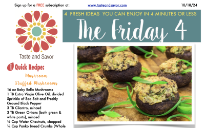 Friday Four – Mushroom Stuffed Mushrooms – 101824