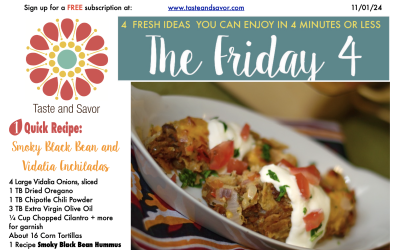 Friday Four – Smoky Black Bean and Vidalia Enchiladas – 110124